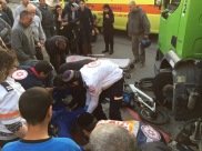  بالصور: إصابة متوسطة لقاصريّن بحادث دهس في مدينة يافا 